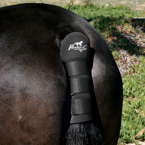 PROFESSIONAL'S CHOICE Horse Tail Wrap with Padded Protection, Black