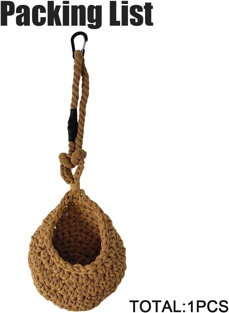 1 Set Snake Tank Accessories, Hanging Woven Twine Hammock for Reptile, Snake Rest & Shelter Supplies with Hook, Habitat Enrichment Accessories for Snake, Gecko and Other Small Animals