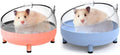 Meow&Woof 2 Hamster Sand Bath Container, Large Sandbox Toilet Gerbil Batheoom, Tiny Chinchilla Dust Bathtub Sand Bath Box for Hamster Cage Accessories 6.5 Inch 2 Pack Set