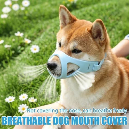 Silicone Dog Muzzle, Prevent Biting Licking, S