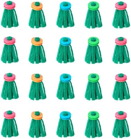 20 Pcs Fish Spawning Mops for Aquarium, Replacement Breeder Mop, Floating Fish Spawn Breeding Mop for Fish Tank Aquarium Fry Hiding Decorations (Random Color)