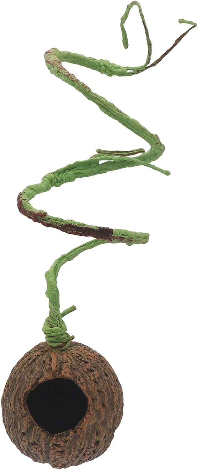 AQUA KT Reptile Jumping Spider Enclosure Hideout with Climbing Vine