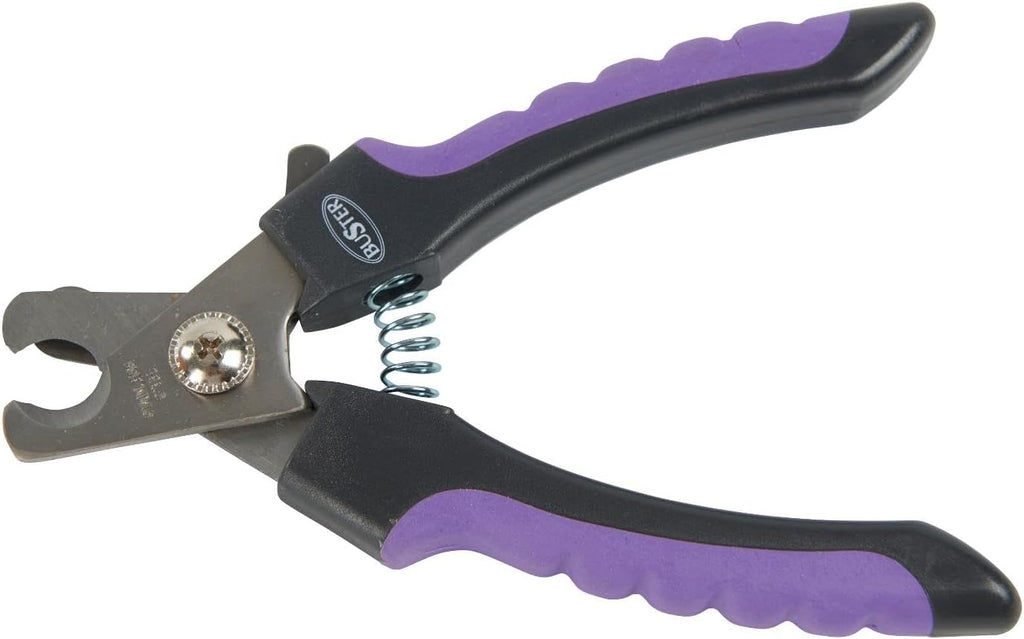 Kruuse Buster Professional Dog Nail Clipper – Small Size – Safe & Easy Pet Nail Trimmer for Small Dogs & Cats – Sharp Stainless Steel Blades, Non-Slip Handle, Safety Guard – Vet-Recommended