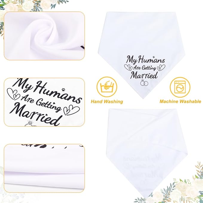 SZEE Engagement Gifts for Couples, 2 Pack My Humans are Getting Married Dog - Image 2