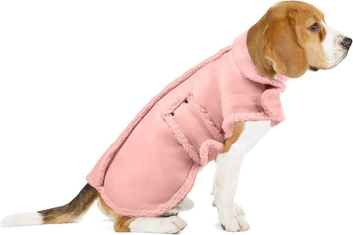 Dog Winter Jacket, Warm Windproof Dog Sweaters for Small Dogs, Thick Apparelf Fleece Coat for Medium Large Dogs (Medium)