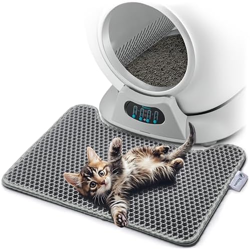 PetCove PurrTek Honeycomb Cat Litter Mat, Silicone Dual-Layer 19.7" x 15.8"