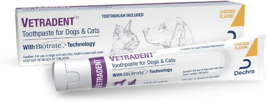 Vetradent Toothpaste (Double-Headed Toothbrush Included), 2.3 oz