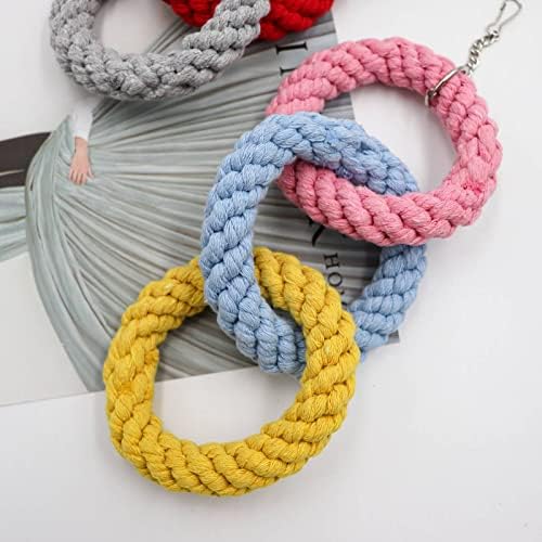 Dnoifne 2 Pack Sugar Glider Hanging Three-Ring Climbing Toys, Colorful Sugar Glider Swing Toys, Pet Activity Structure For Parrot Hamster Chinchilla Squirrel Ferret Rat