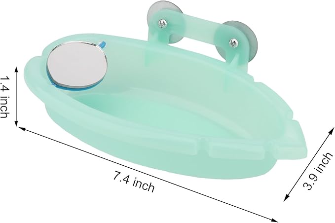 Wontee Bird Bath for Cage Portable Parrot Hanging Bathroom Bathing Tub - Image 4