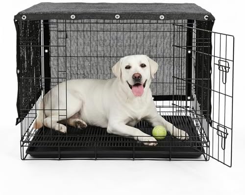 4' x 10' Black Dog Kennel Shade Cover, 90% UV Block Shade Cloth, Mesh Tarp with Grommets for Dog Playpen, Dog Pen, Dog Run, Dog Crate, Fence Privacy Screen (We Make Custom Size)