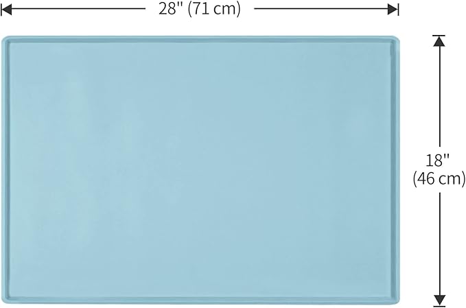 Dog Food Mat, Silicone Waterproof Food Tray, Non Slip Pet Bowl Mats Placemat - Image 5