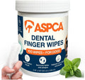 ASPCA Dental Finger Wipes for Dogs, Fresh Mint, 100 Count