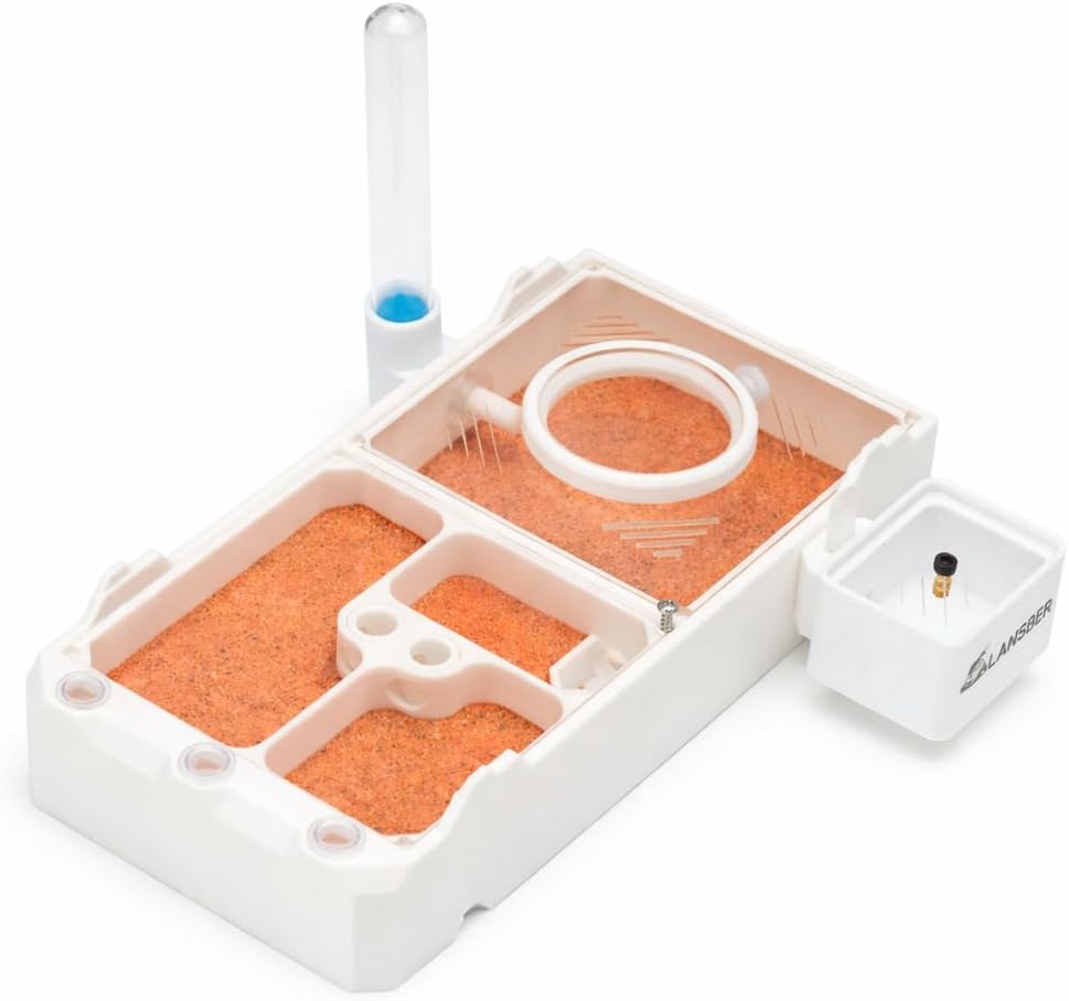 StackCore Stackable Series - White Habitat-(Flat Ant Nest) with Starter Tool Kit