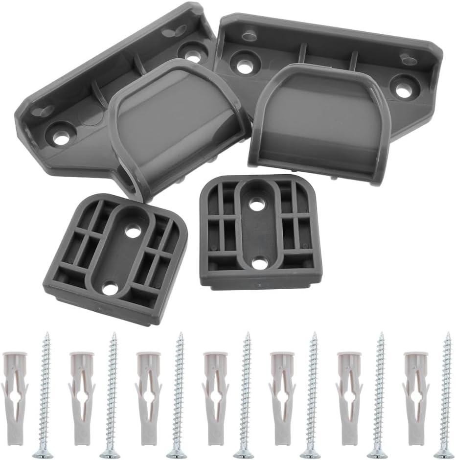 Abaodam Retractable Gate Replacement Hardware Kit Plastic Safety Fence with Perforated Accessories for Easy Installation Extendable and Pet Barrier for Staircases and Doorways