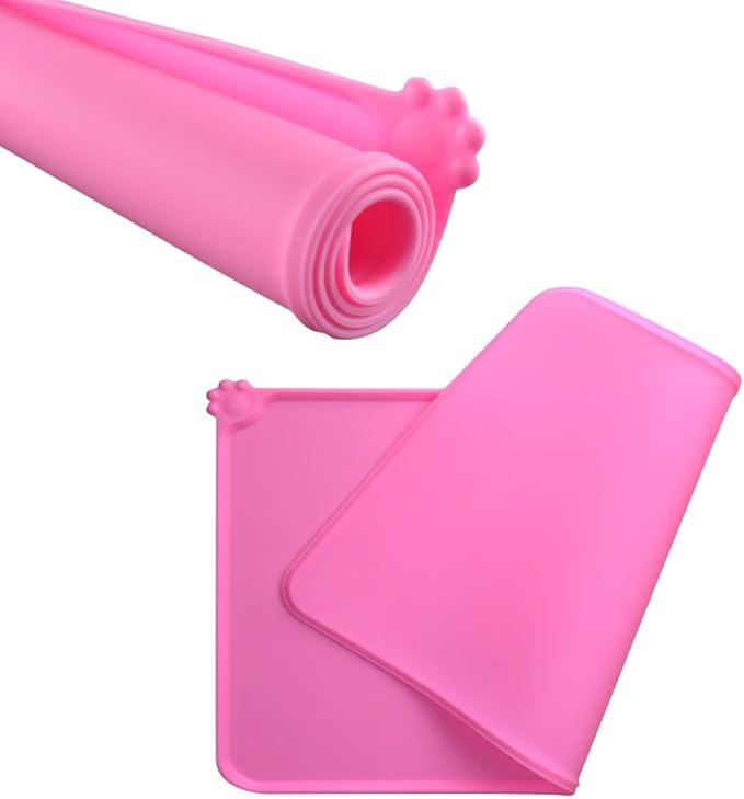 Silicone Cat & Dog Bowl Mat, Non-Slip Pet Feeding Mat - Image 4