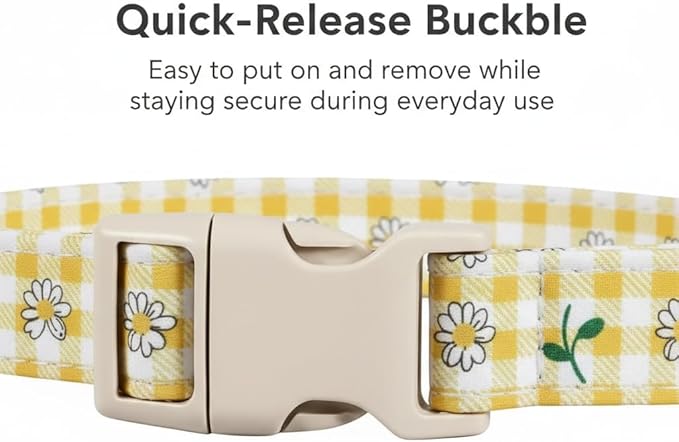Cute Dog Collar, Spring Summer Design Floral Collar - Image 3