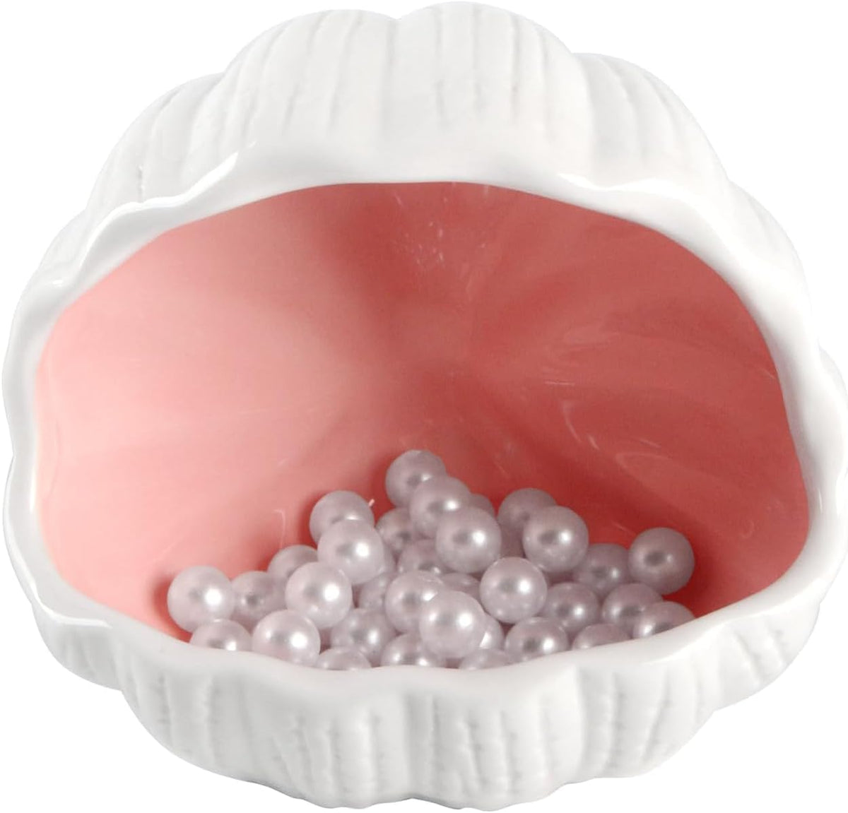 RUIAN Ceramic Conch Shell Aquarium Hideout Cave Pink Betta Fish Tank Decor