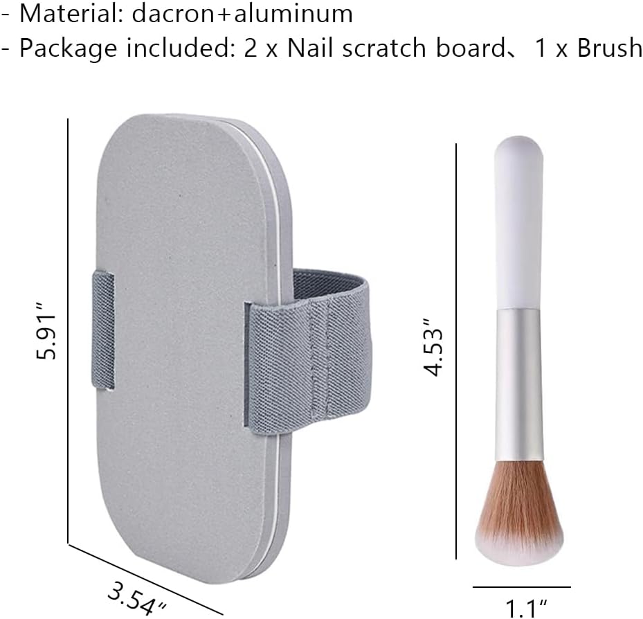 WAYUTO 2Set Dog Nail Scratch Boards and Cleaning Brush Anxiety-Free Nail File for Dogs Large Scratching Pad Handheld Board for Nails Soft Pet Brush Pet Claw Care Tools