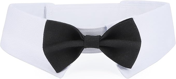 Segarty Dog Bow Tie for Neck Girths 16.5-21.2 in, Adjustable Bowtie Collar for by Segarty