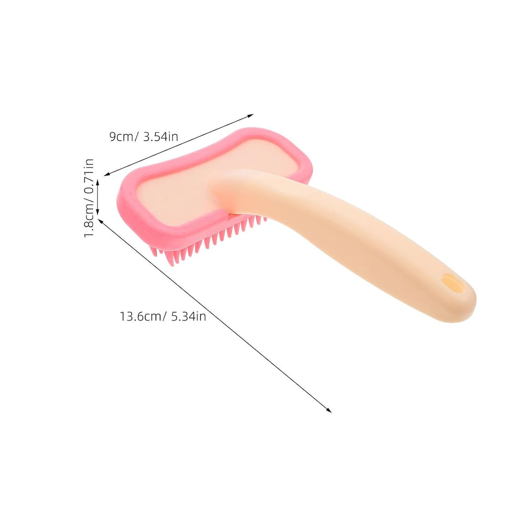 2PCS Rabbit Grooming Brush, Soft Silicone Massage Comb for Small Animals