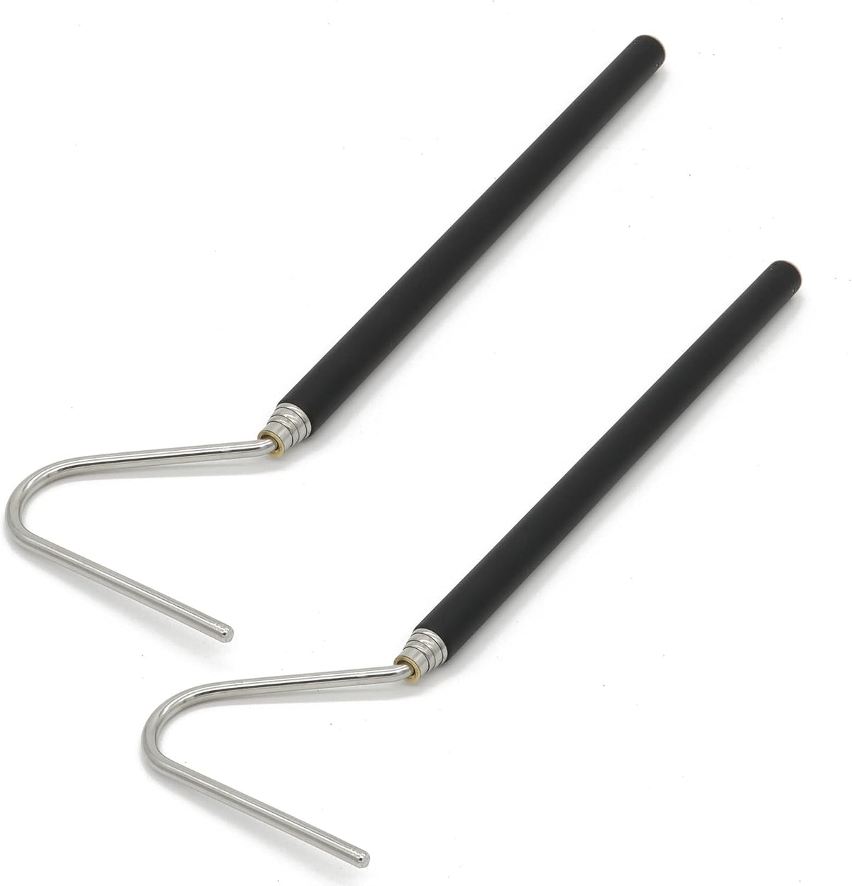 JIHAQUA Stainless Steel Extensible Snake Hook 39 inch 2pcs