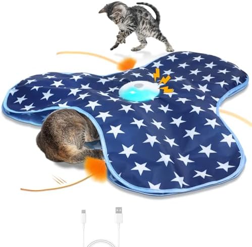 Sofolor Interactive Cat Toy Rechargeable, Cat Exercise Toys for Indoor Cats