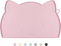 Coomazy Cat Food & Water Mat, Thicker Non-Slip Silicone Mat by Coomazy