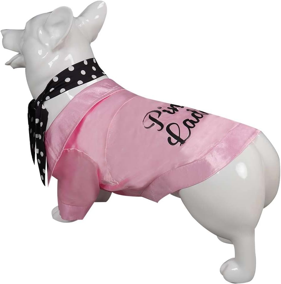 Dogs Pink Jacket Pet Clothes Rydell School Cheerleader Pet Costume