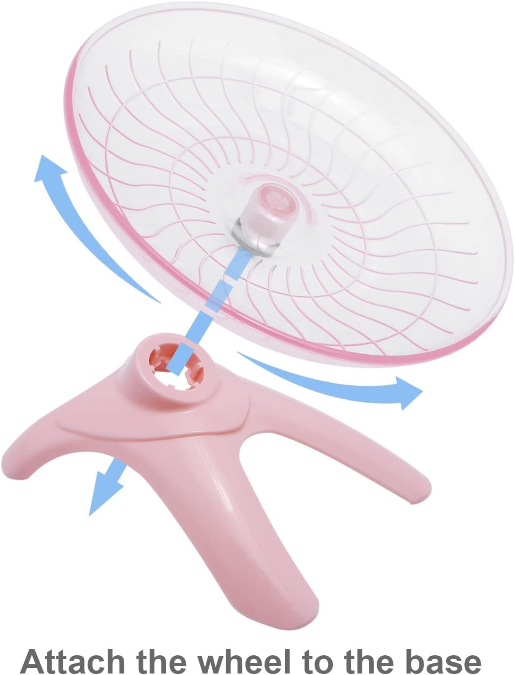 Wontee Hamster Water Bottle Water Dispenser Hamster Silent Exercise Running Wheel for Dwarf Hamsters Gerbil Mice (Pink, 80ML)