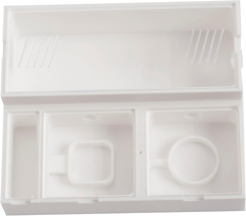 Ant Farm Formicarium with Large Activity Chamber, 2 Small Chambers, Water Area, 2 10mm Extension Ports, White