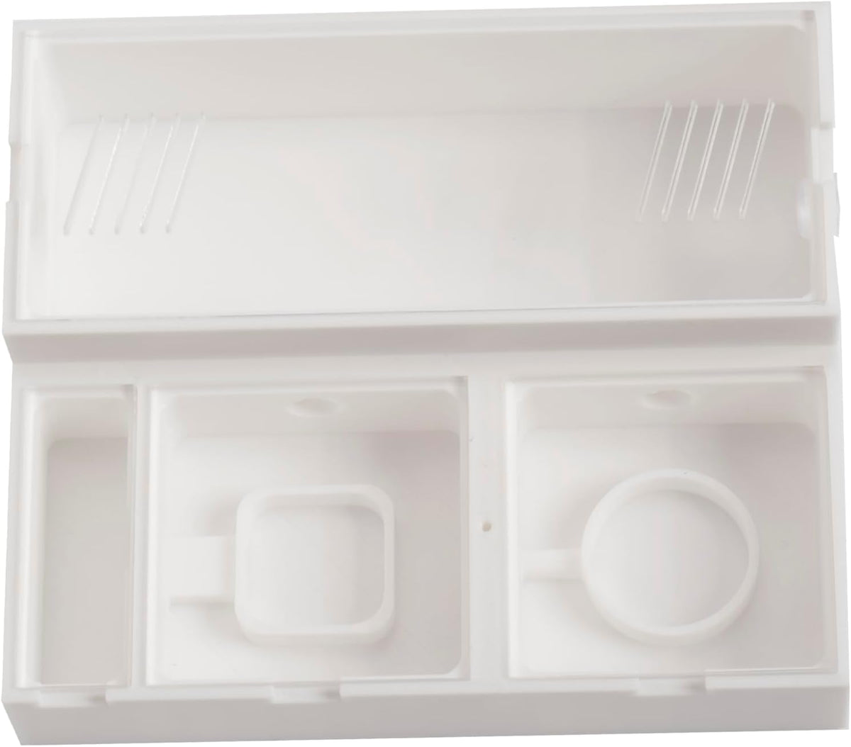 Ant Farm Formicarium with Large Activity Chamber, 2 Small Chambers, Water Area, 2 10mm Extension Ports, White