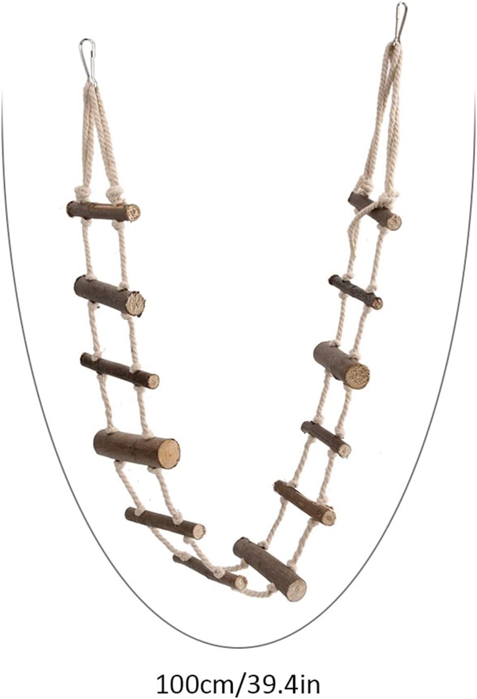 Hamster Climbing Ladder, Suspension Rope Bridge Toy