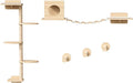 HOOBRO Wood Cat Wall Shelves for Large Cats, 11-Piece Cat Wall Furniture by HOOBRO