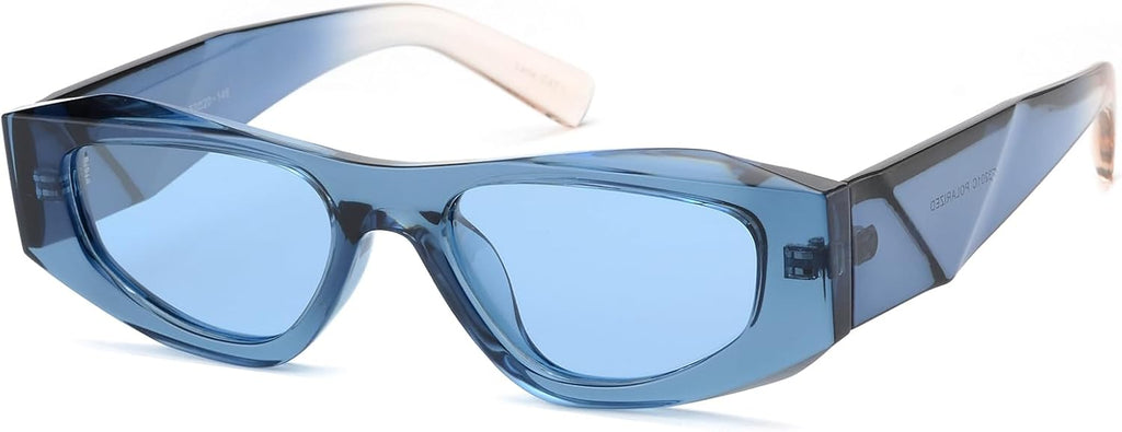 Trendy Polarized Cat Eye Sunglasses Womens Men UV400 VF3201