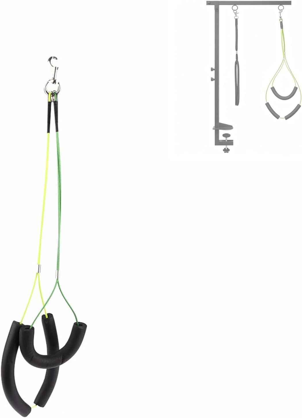 Pet Grooming Leash, Adjustable for Pet Table, Yellow+Green