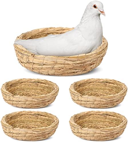 Patelai 4 Pcs Bird Nest Dove Bird House Breeding Nest, 8.66 Inch