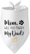 Engagement Gifts Mom, Will You Merry My Dad? Dog Bandana Pet Scarf Wedding by JAmuruwt
