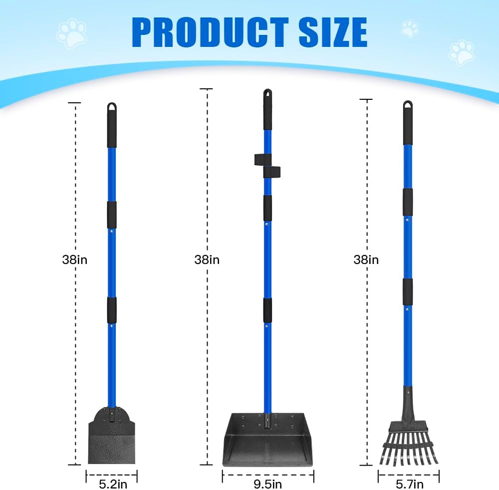 Larger Dog Pooper Scooper for Large Medium Small Dogs Stainless Steel