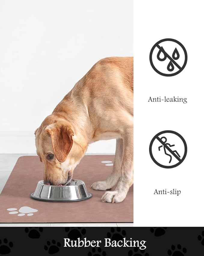 Pet Feeding Mat-Absorbent Dog Mat - Image 5