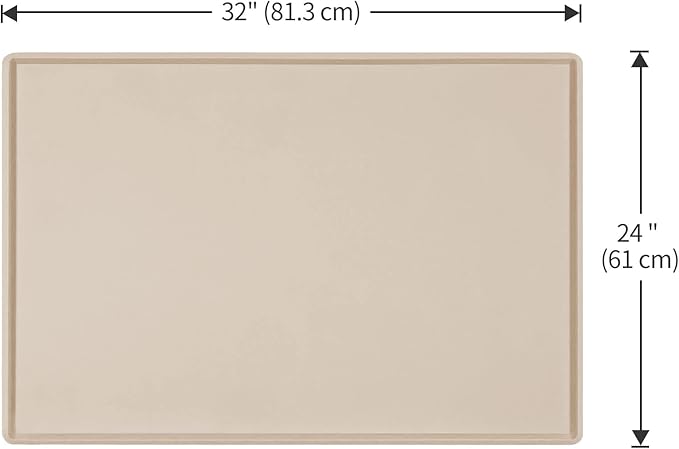 Dog Food Mat, Silicone Waterproof Food Tray, Non Slip Pet Bowl Mats Placemat - Image 5