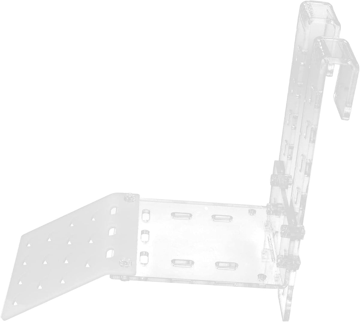 Zerodis Turtle Basking, Transparent Tortoise Resting Terrace Aquatic Reptile Basking Turtle Hanging Ramp Climbing Shelf for Aquarium(TA)