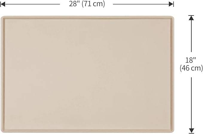Dog Food Mat, Silicone Waterproof Food Tray, Non Slip Pet Bowl Mats Placemat - Image 5