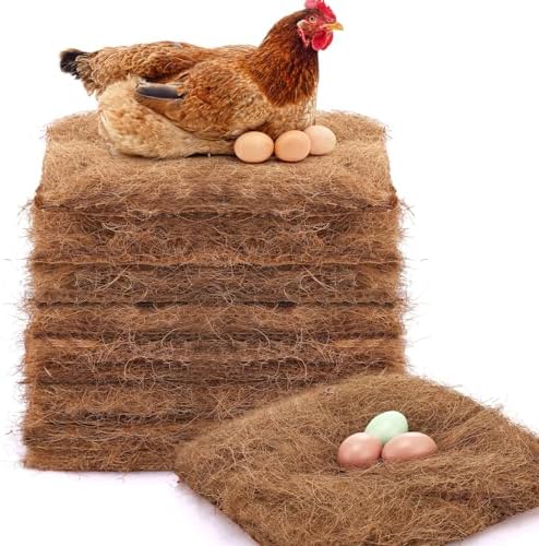 Yerliker Chicken Nesting Box Pads Laying Hen Chicken Coop Bedding,6 Pack