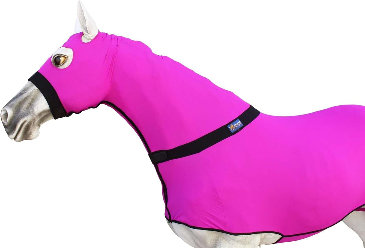 CHALLENGER Large Horse Comfort Stretch Full Body Sheet Slinky Sleazy Neck