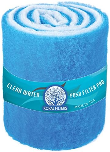 Koi Pond and Aquarium Filter Media Roll - 12 Inches by 72 Inches by 1.25 Inches (6 ft) - Cut to Fit - Durable - Fish and Reef Aquarium Compatible - Clear and Clean Water