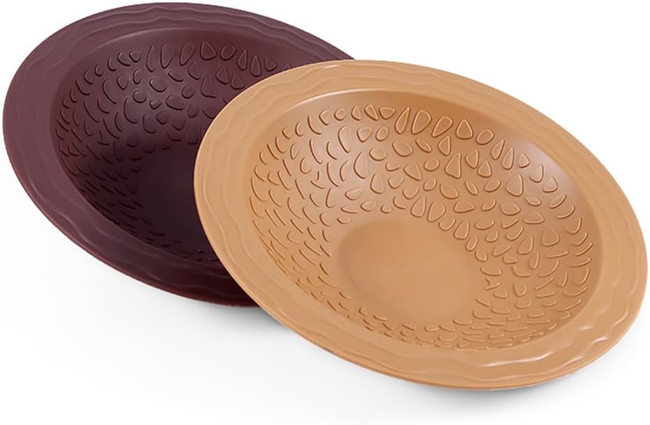 Turtle Bathing Pool Small, Resin Water Dish Feeding Bowl with Gentle Slope