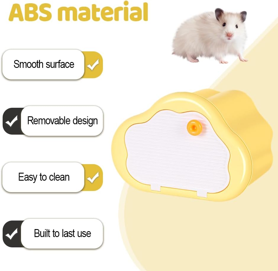 Hamster Hideout, Magnetic Mount Small Animals House with Transparent Window, Waterproof Guinea Pig Hideout for Hamsters Hedgehogs Chinchillas Ferrets