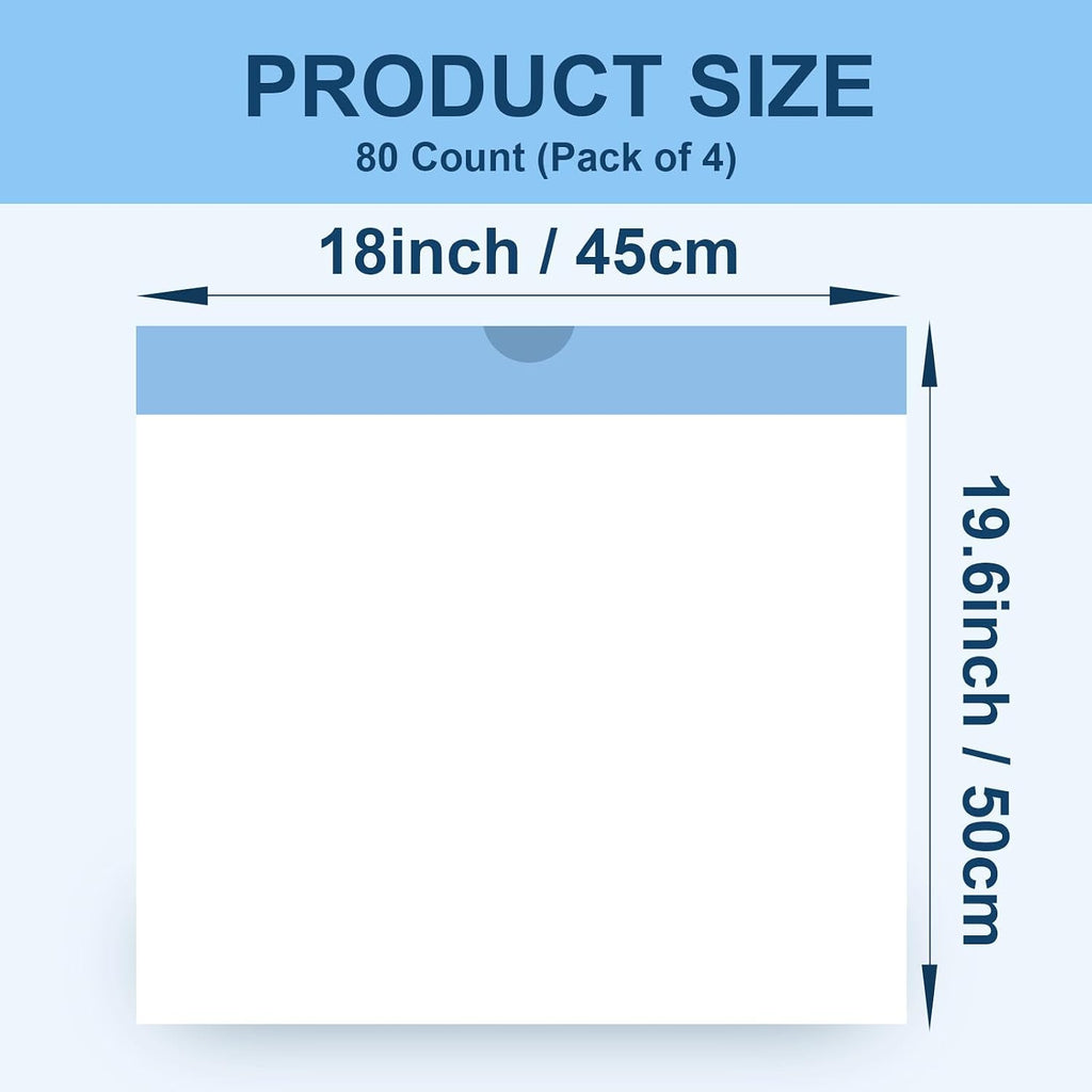 17.5"Opening x 18"L Cat Litter Box Liners for Self-Cleaning Cat Litter Box, Replacement Automatic Litter Box Liners, 4 Rolls Drawstring Trash Bags for Robot, Extra Thick（4 Packs/80 Counts）
