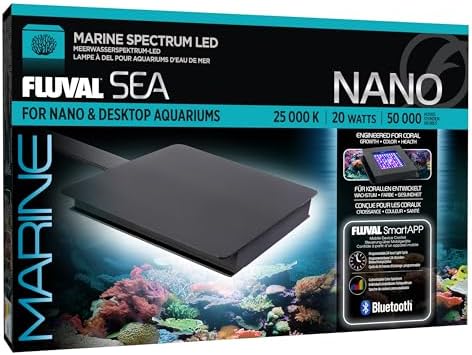 Fluval SEA Marine Nano LED Aquarium Lighting with Bluetooth, 20 Watts,Glass