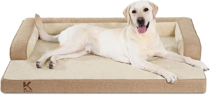 KSIIA Washable Dog Bed XXXL Senior Dog, Orthopedic Warm Soft Pet Sofa by KSIIAPetProducts